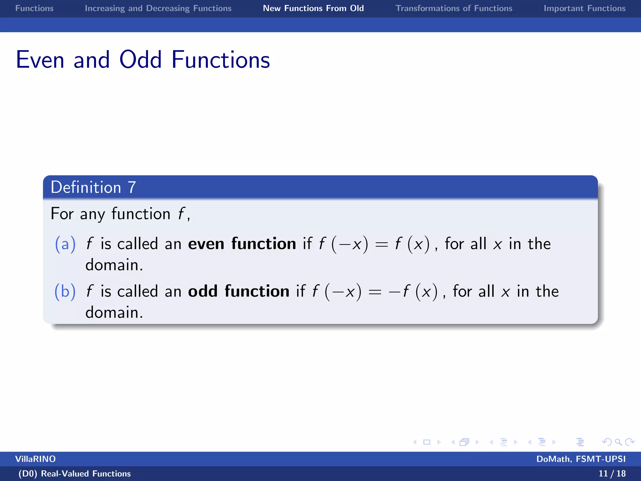 Benginning Calculus Lecture notes 1 - functions | PDF