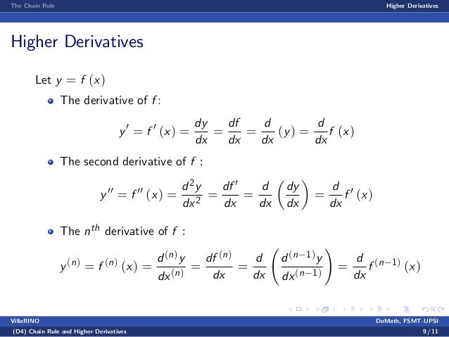 Benginning Calculus Lecture notes 5 - chain rule