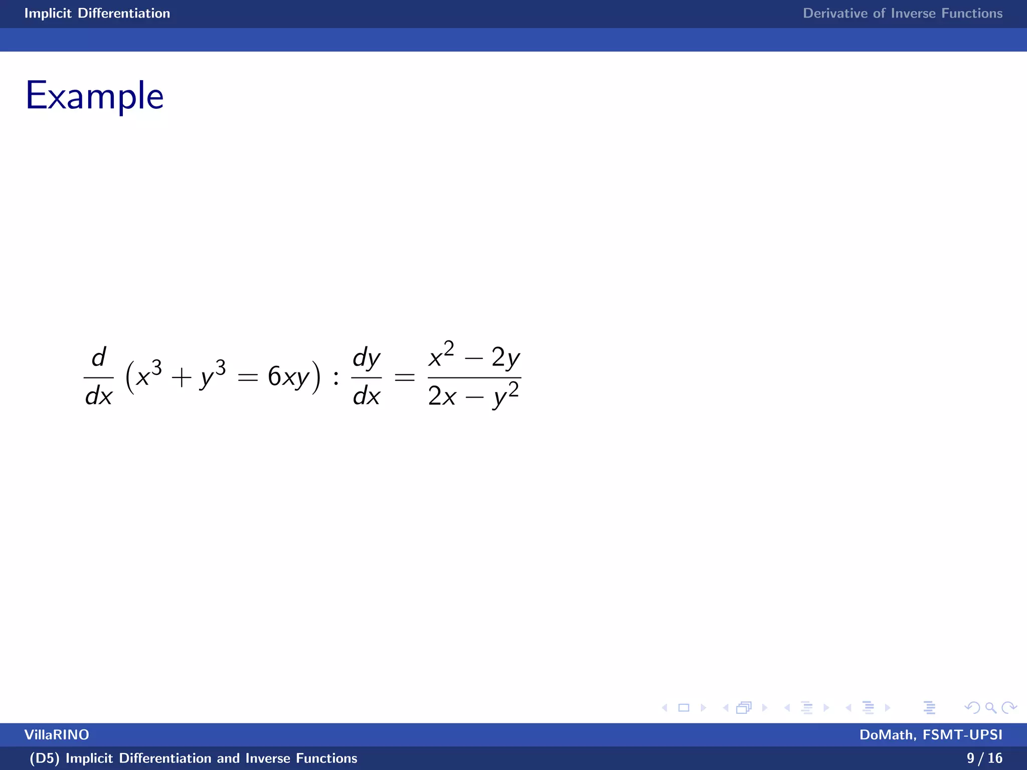 Benginning Calculus Lecture notes 6 - implicit differentiation | PPT