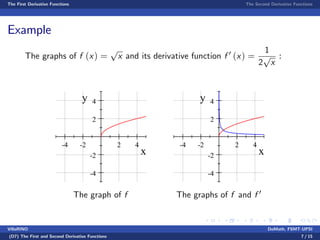 Benginning Calculus Lecture notes 9 - derivative functions | PDF