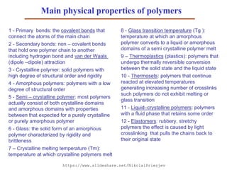 Lecture: Microstructures in polymers | PDF