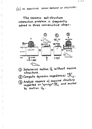 Lecture notes GAZETAS - Dynamic Soil Structure Interaction | PDF
