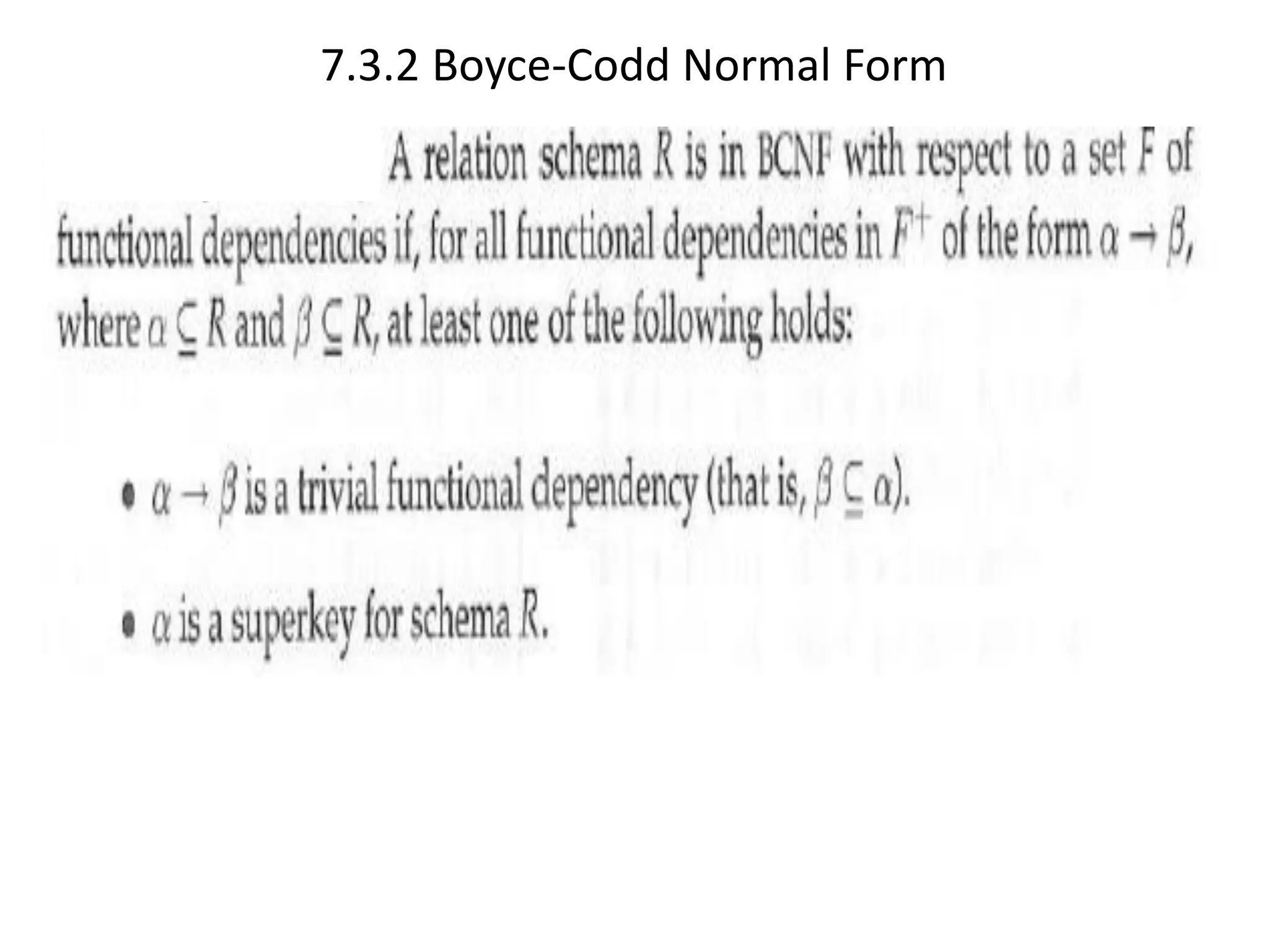7.3.2 Boyce-Codd Normal Form 