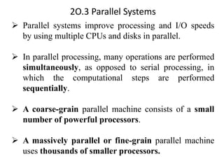 Lecture Notes Unit3 chapter20 - Database System Architectures | PDF