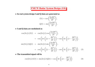 Comprehensive Lecture on Modern Radar Systems and FMCW Radar Design | PDF