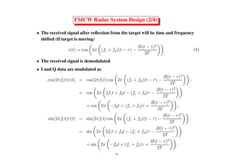 Comprehensive Lecture on Modern Radar Systems and FMCW Radar Design | PDF
