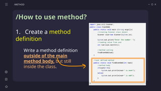 Comprehensive Guide to Java Methods: Predefined and User-Defined ...