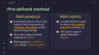 Comprehensive Guide to Java Methods: Predefined and User-Defined ...