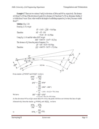 Dilla University ,Civil Engineering Department Triangulation and Trilateration
Surveying II lecture note Page 11
 