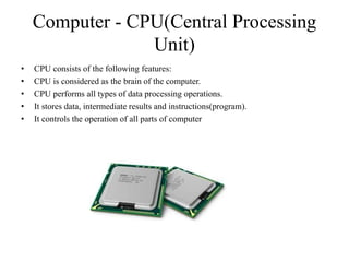 Central Processing Unit (cpu) Parts