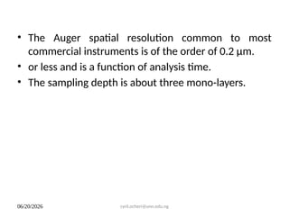 Comprehensive Overview of Auger Electron Spectroscopy (AES) Principles ...