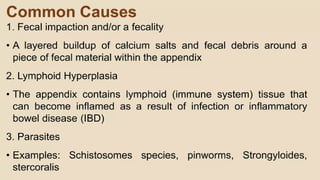 PRINCIPLES OF MANAGEMENT OF DISEASES OF APPENDIX INCLUDING APPENDICITIS ...