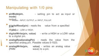 Pin Set Mode Lecture on Arduino Programming: an intro | PPTX