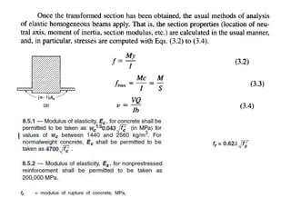 Lecture on ch.3 flexural analysis and design of beams | PPTX
