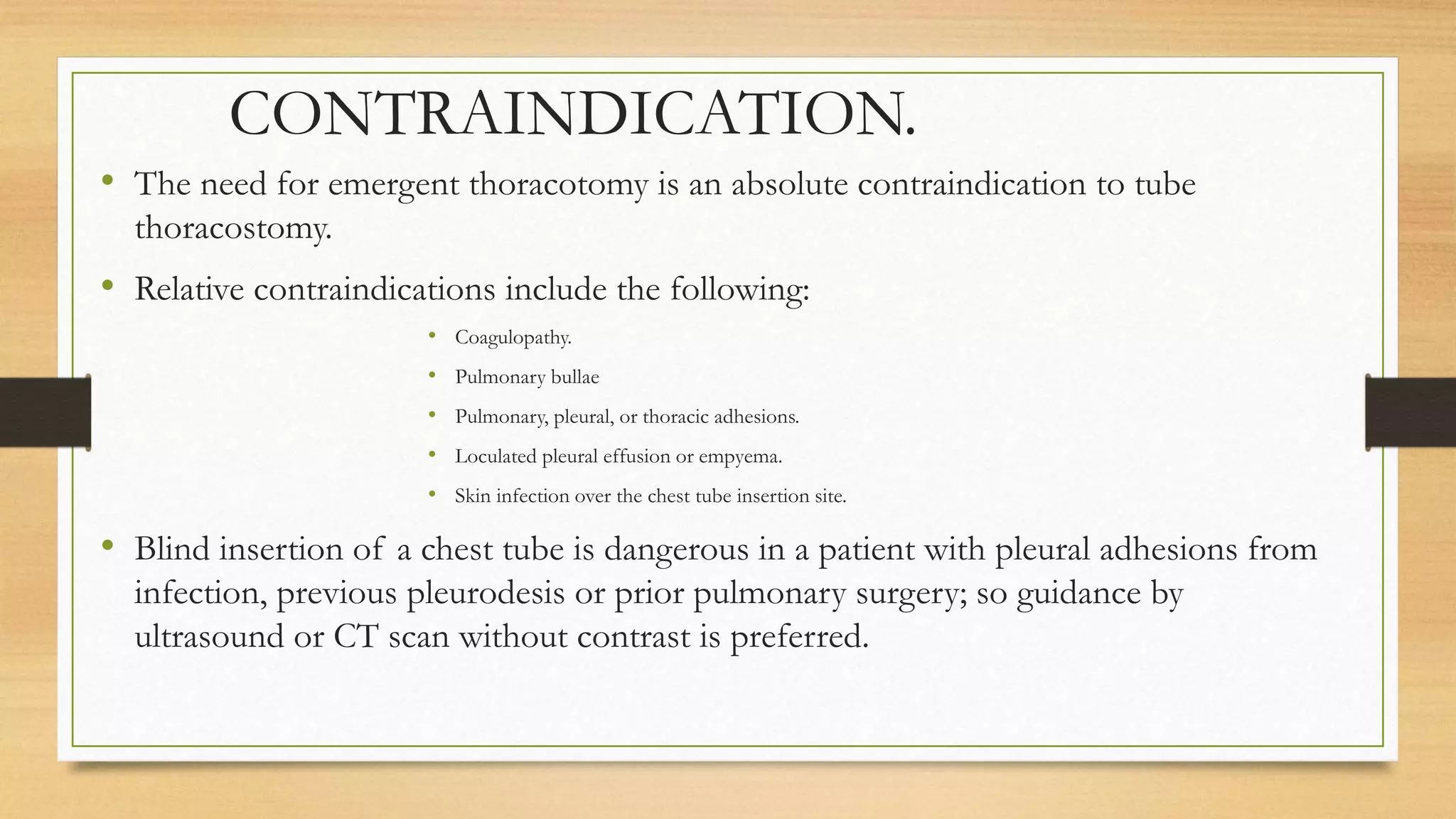 Lecture on chest tube insertion | PPTX
