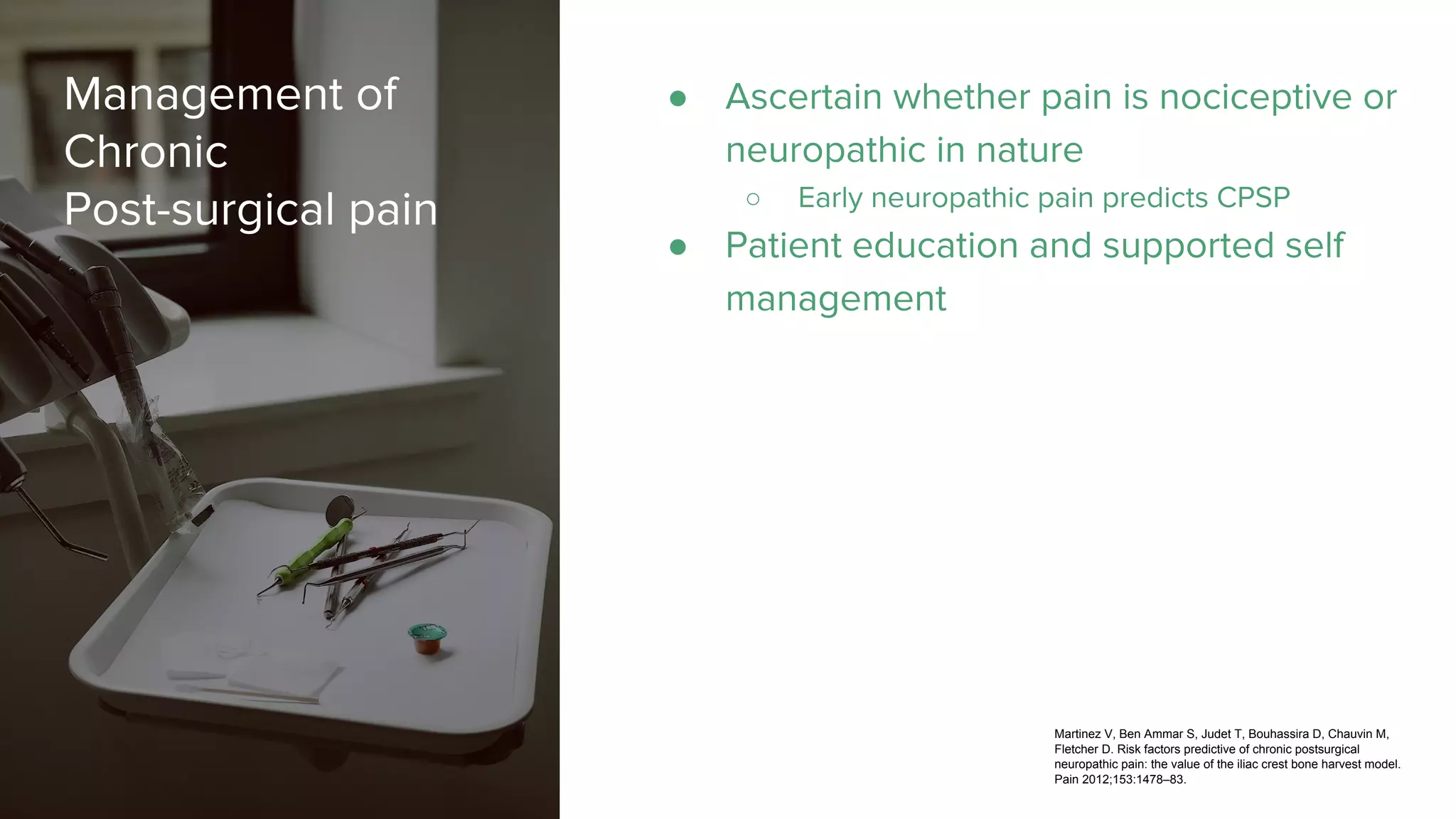 Lecture on chronic post surgical pain | PDF