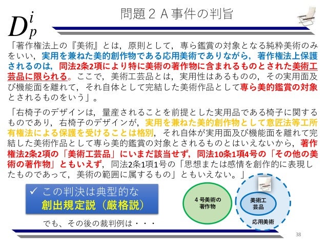 著作権実務者養成講座 著作物性