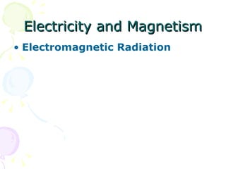 Electricity and Magnetism Electromagnetic Radiation 