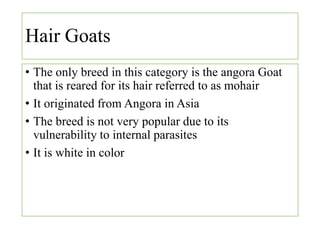 Lecture One: Goat Production and Management | PPTX