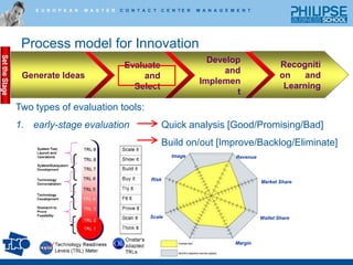 Innovation process stages are not discrete nor sequential......but for the sake of this discussion