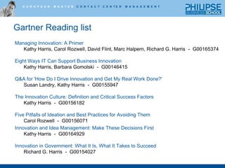 Think deeply and outside the box