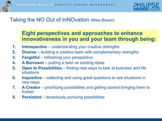 Cultivator: Build out/on ideas;