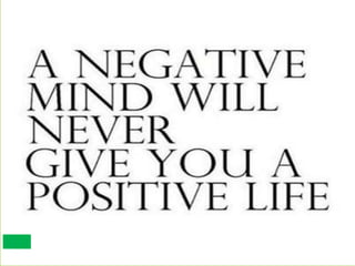 Being
Optimistic/
Positive
 
