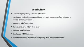 LECTURE ON CORECT GRAMMAR USAGE PNP MC 2022-076.pptx | Arms ...