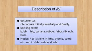 Lecture Ph 11.CONSONANT SYSTEM IN MODERN ENGLISH | PPTX