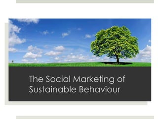 The Social Marketing of Sustainable Behaviour 