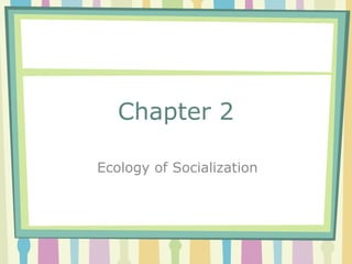 Chapter 2
Ecology of Socialization

 