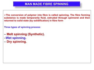 Textile manufacturing and fabric processing (fiber to fabric) | PPTX