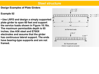 Lecturer-10-Plate Girders Design Steps 2 | PPTX