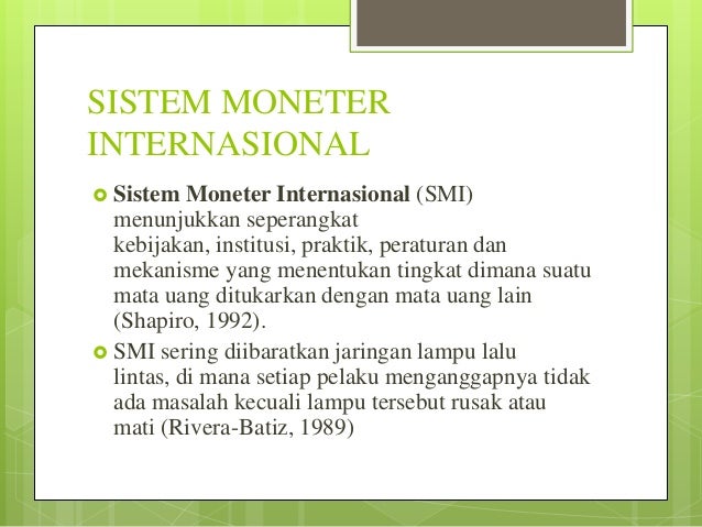 Lembaga Internasional
 - Bank Sentral Republik Indonesia