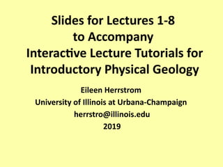 Foundations of Physical Geology: An Introduction | PPTX
