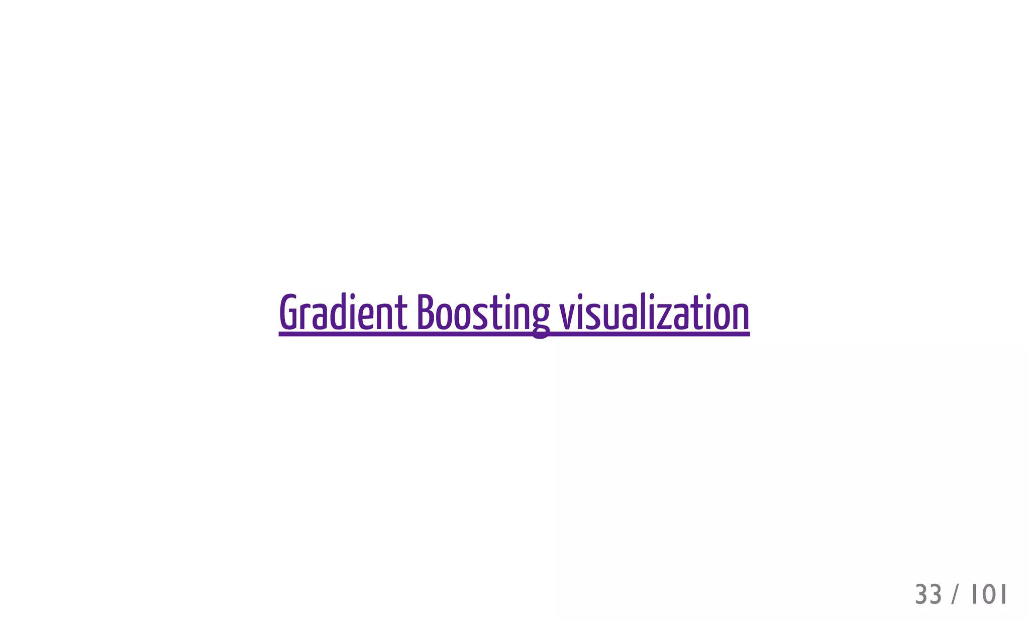 Gradient Boosting visualization
33 / 101
 