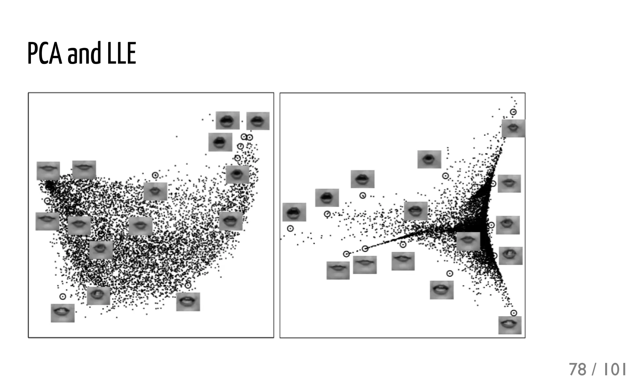 PCA and LLE
78 / 101
 