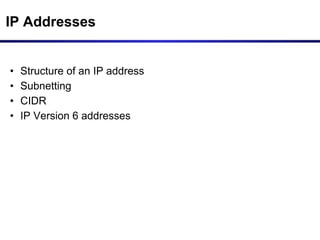 Comprehensive Guide to IP Addressing Schemes and Subnetting in ...