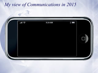 My view of Communications in 2015

 