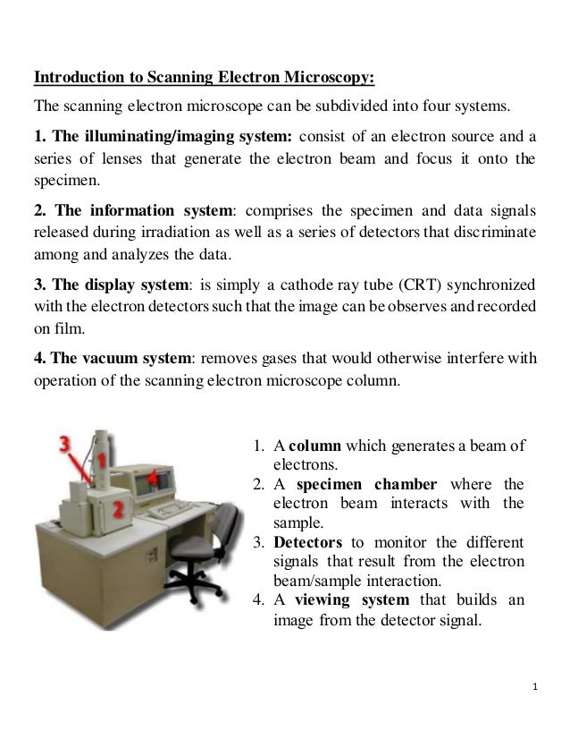 vacuum metallurgy lecture scanning electron microscopy scanning electro microscopy