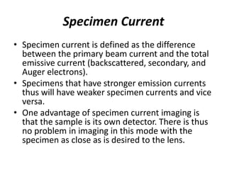 Lecture Scanning electron microscopy and its uses | PDF