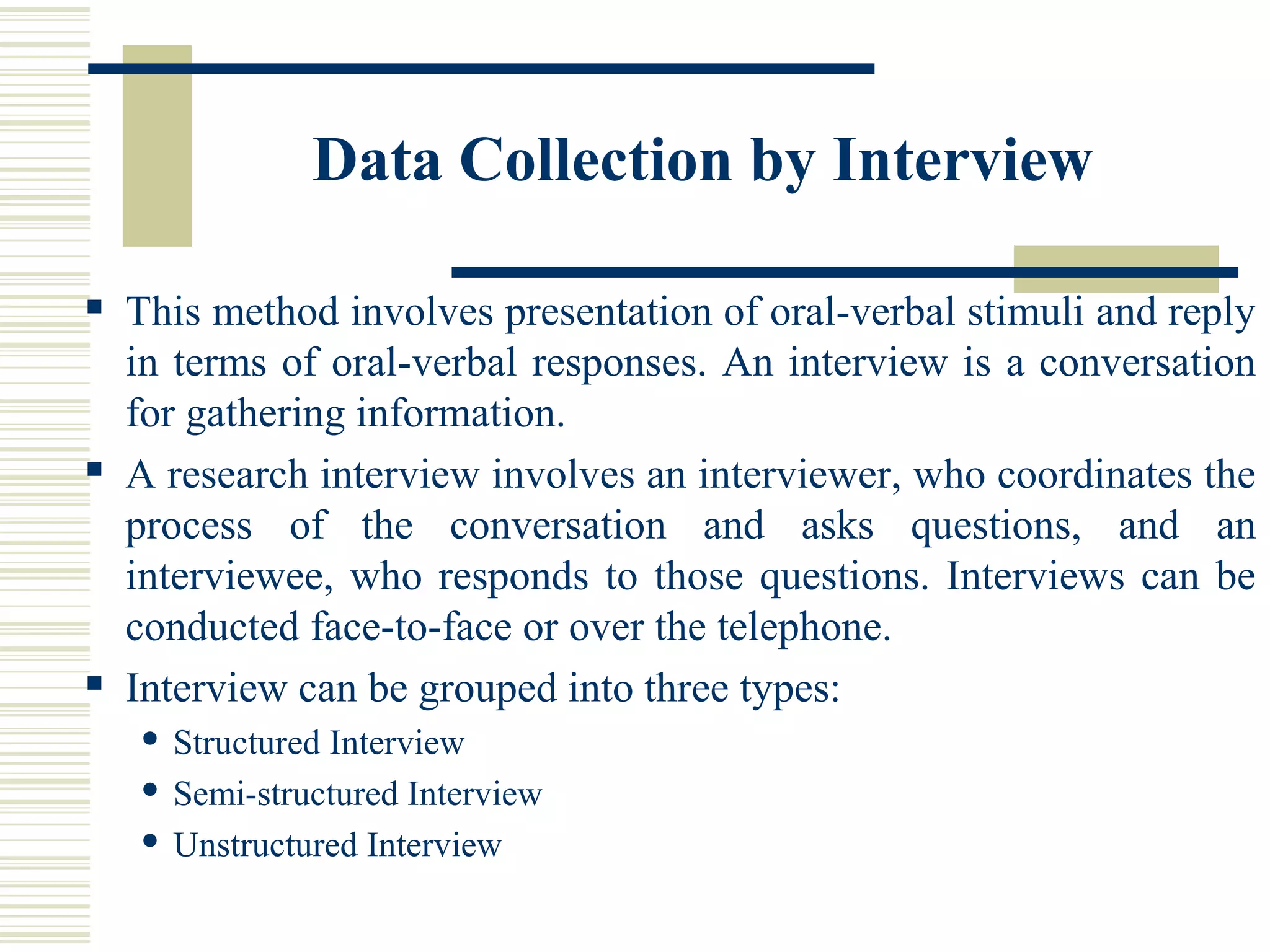 data collection methods | PPT