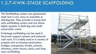 Scaffolding, Shuttering and centering beams | PPTX