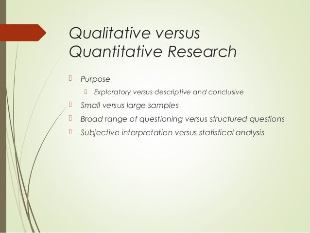 qualitative research is often exploratory