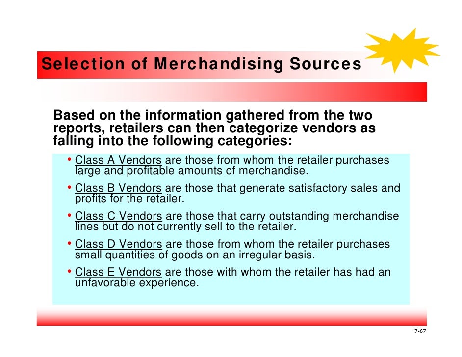 DC Lecture Seven Merchandise Buying and Handling