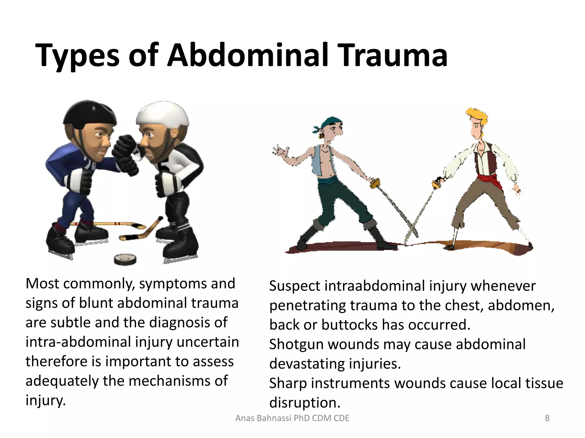 Lecture six abdominal injuries | PDF