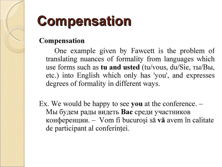 Translation Techniques from English into Romanian and Russin
