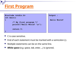 Lecture Slide 02- Basic Structure of C.ppt
