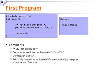 Lecture Slide 02- Basic Structure of C.ppt