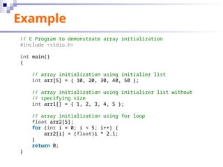SPL Lecture Slide 08- Array sing and Multi dimentional.ppt